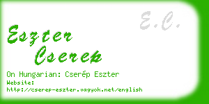 eszter cserep business card